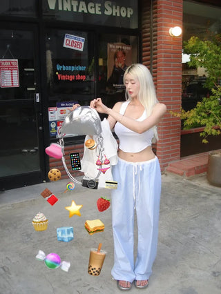 [Vacation Bag] First-q bag silver key ring included