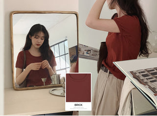 Lined T-shirt - 5 colors