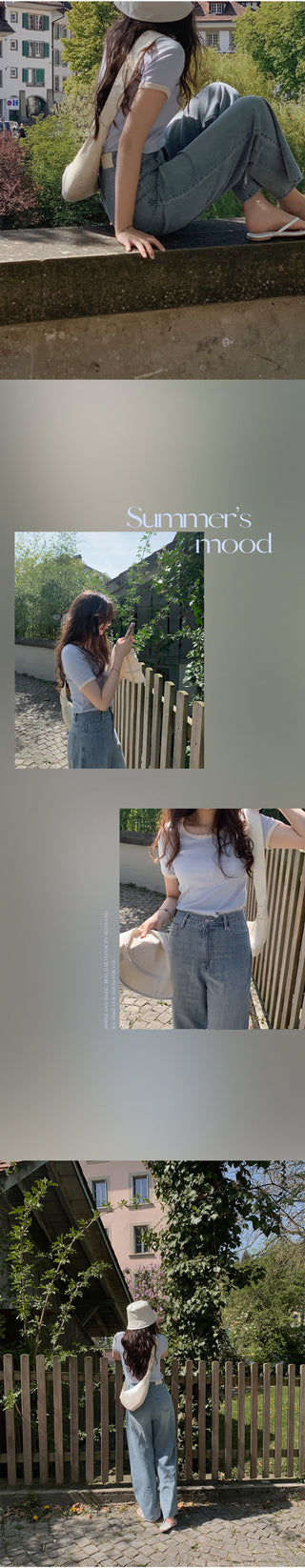 (basic/long) Summer denim pants - 3 colors