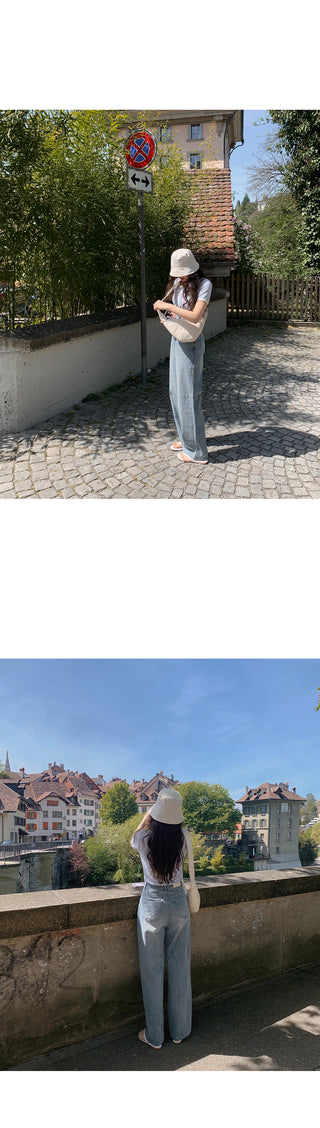 (basic/long) Summer denim pants - 3 colors