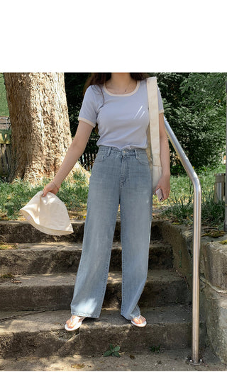 (basic/long) Summer denim pants - 3 colors