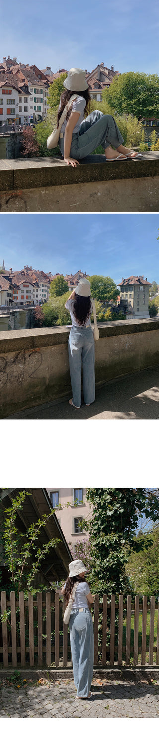 (basic/long) Summer denim pants - 3 colors