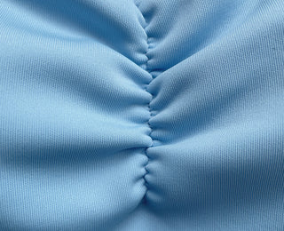 [With built-in cups] Shirred monokini