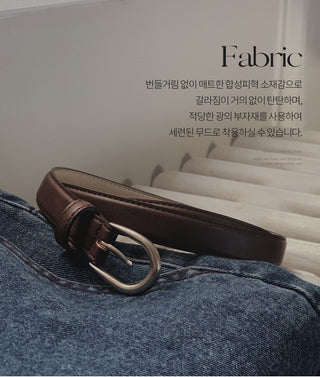 #LENTO. (Over 200,000 sold) Classic Belt (silver/gold)