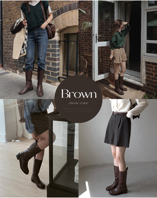 #LENTO. Classic Mid-Calf Boots - 2 colors