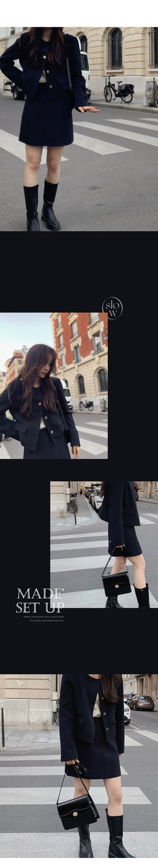 A Tweed Skirt (set-up) - 3 sizes