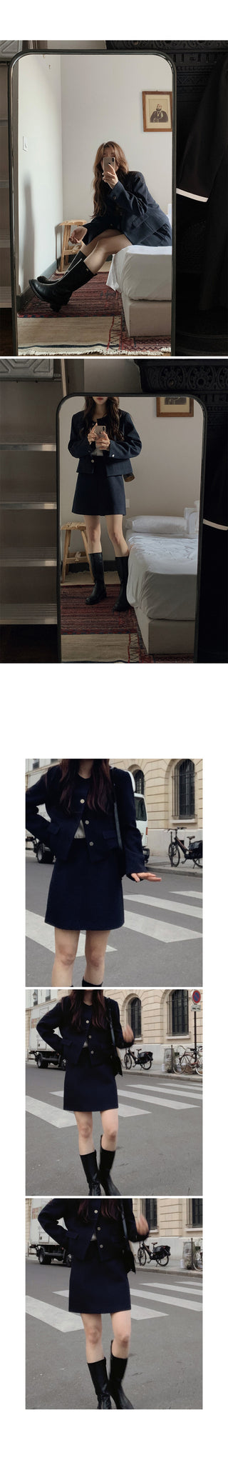 A Tweed Skirt (set-up) - 3 sizes