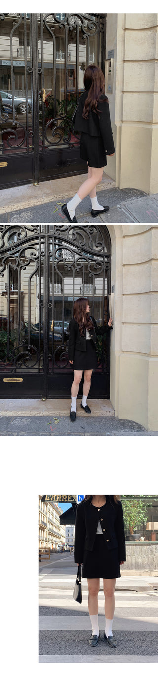 A Tweed Skirt (set-up) - 3 sizes