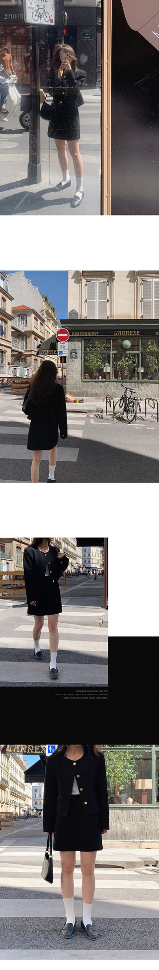 A Tweed Skirt (set-up) - 3 sizes