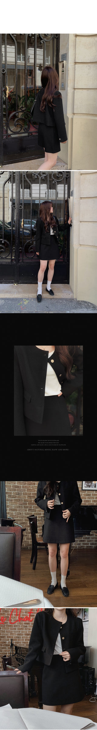 A Tweed Skirt (set-up) - 3 sizes