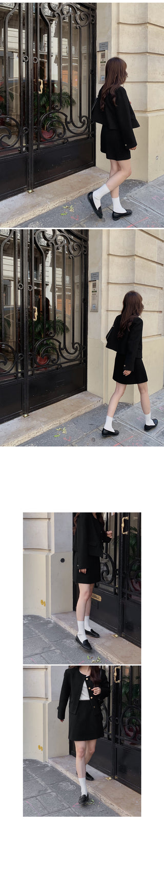 A Tweed Skirt (set-up) - 3 sizes