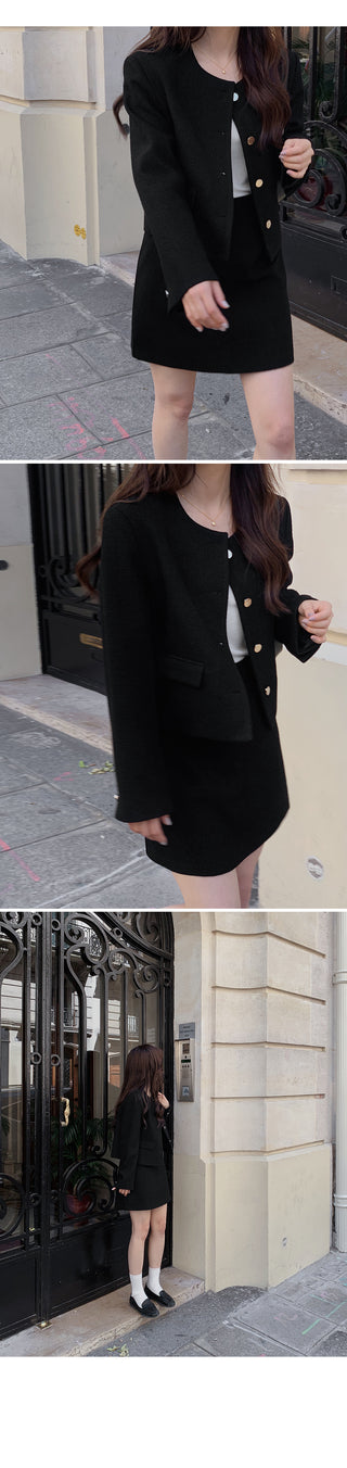 A Tweed Skirt (set-up) - 3 sizes