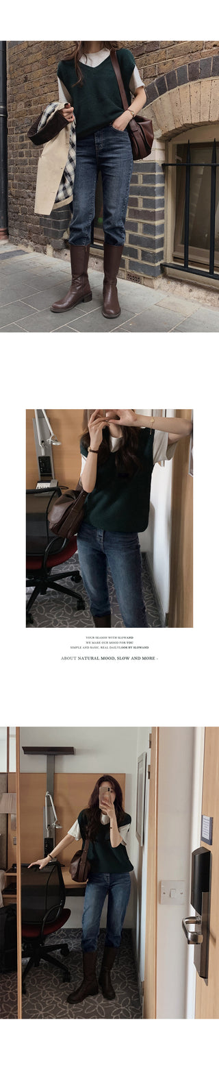 (basic/long) Land Dark Denim Pants