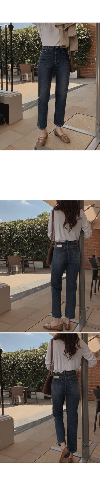 (basic/long) Land Dark Denim Pants