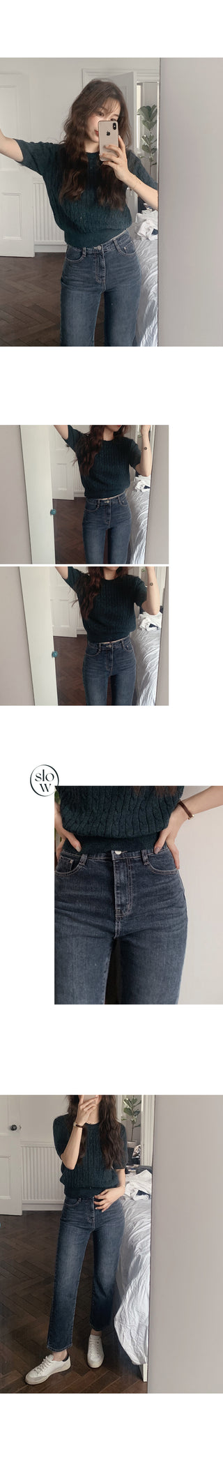 (basic/long) Land Dark Denim Pants