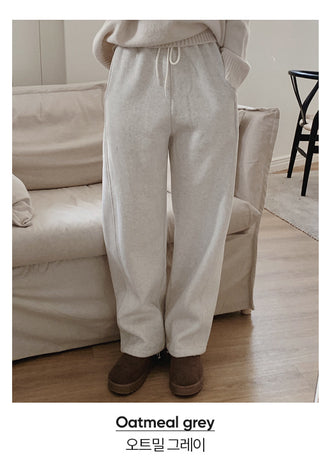 [Choose your length] 2-way fleece-lined sweatpants