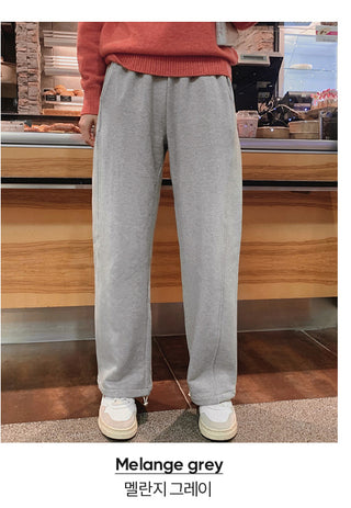 [Choose your length] 2-way fleece-lined sweatpants