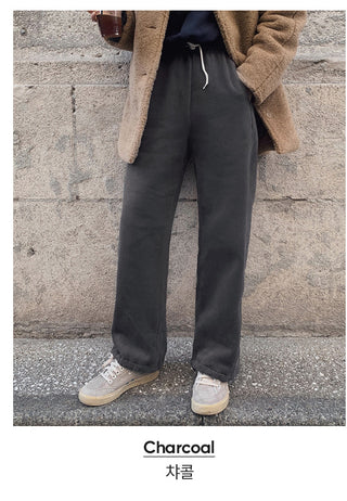 [Choose your length] 2-way fleece-lined sweatpants