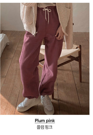 [Choose your length] 2-way fleece-lined sweatpants