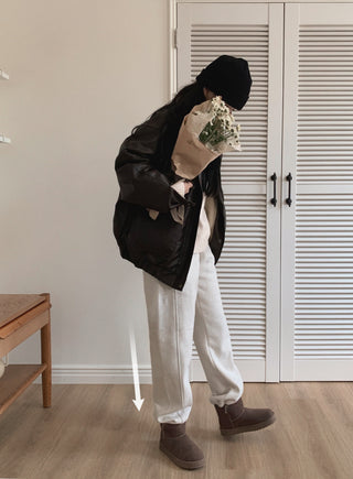 [Choose your length] 2-way fleece-lined sweatpants