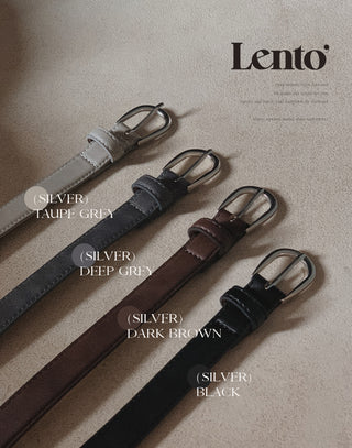 #LENTO. (Over 200,000 sold) Classic Belt (silver/gold)
