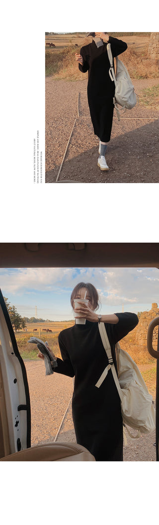 Black turtleneck dress - 2 sizes