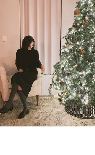 Black turtleneck dress - 2 sizes