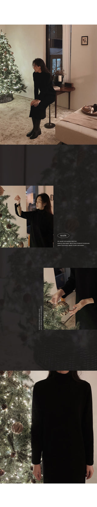 Black turtleneck dress - 2 sizes