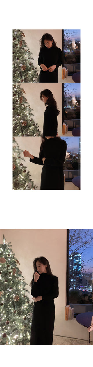 Black turtleneck dress - 2 sizes