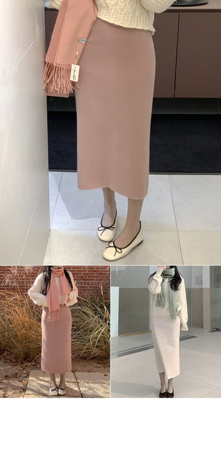 H-line long skirt