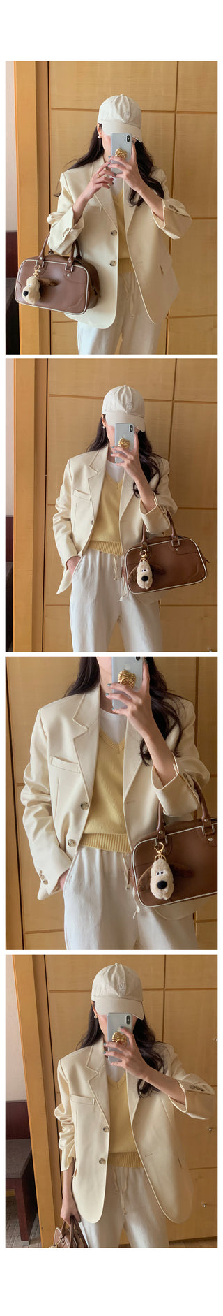 V-neck knit vest (9 colors)