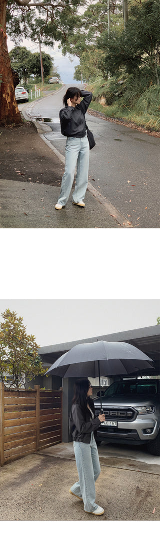 (basic/long) Wide Light Denim Pants - 4 sizes