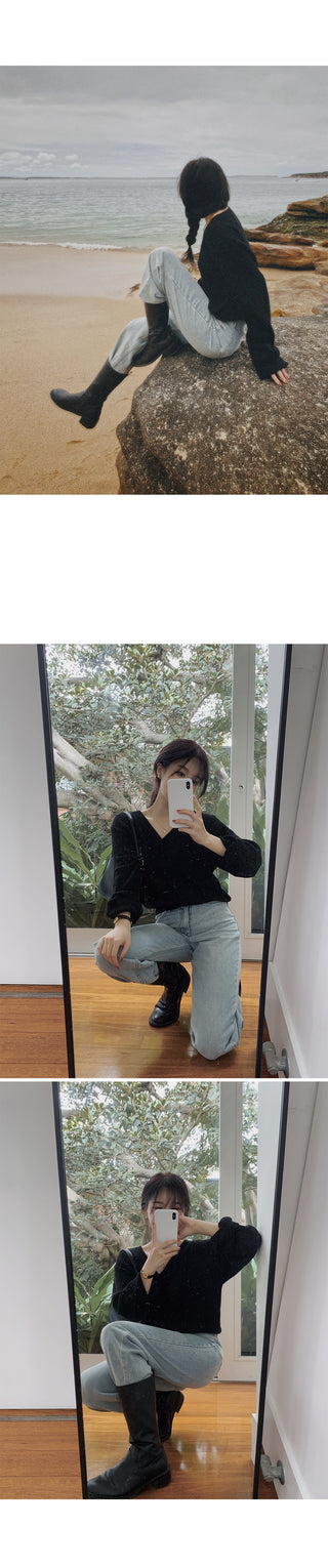 (basic/long) Wide Light Denim Pants - 4 sizes