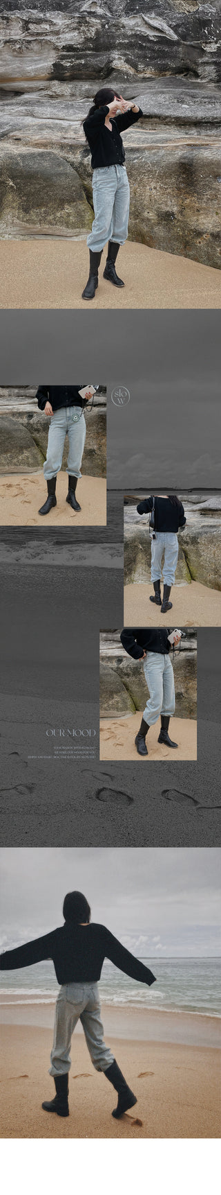 (basic/long) Wide Light Denim Pants - 4 sizes