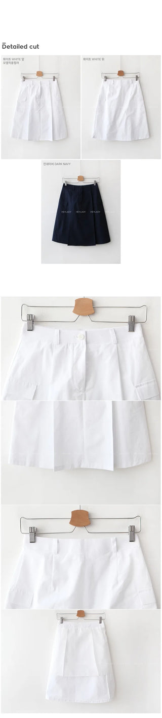 Stitched cargo skirt