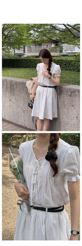 Serene Tweed Short-Sleeve Jacket (2 colors)