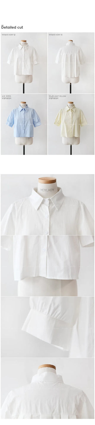 Feminine pleated blouse