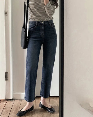 (basic/long) Land Dark Denim Pants