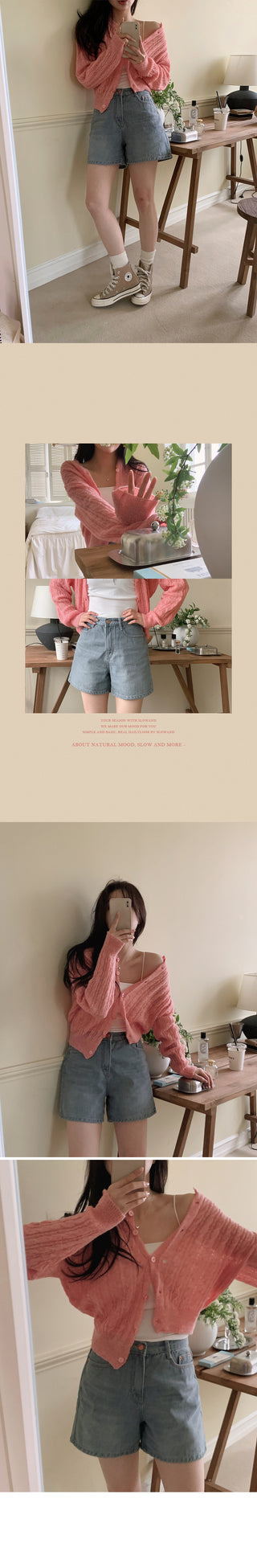 Fog Blue Denim Shorts - Size 4