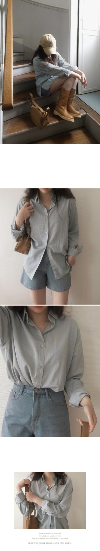 Fog Blue Denim Shorts - Size 4