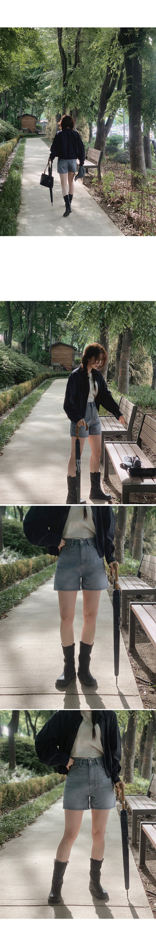 Fog Blue Denim Shorts - Size 4