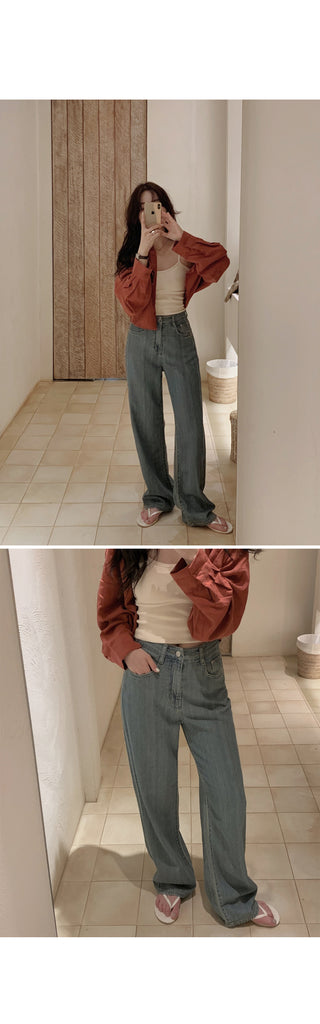 (basic/long) Vintage Summer Denim Pants - 4 sizes
