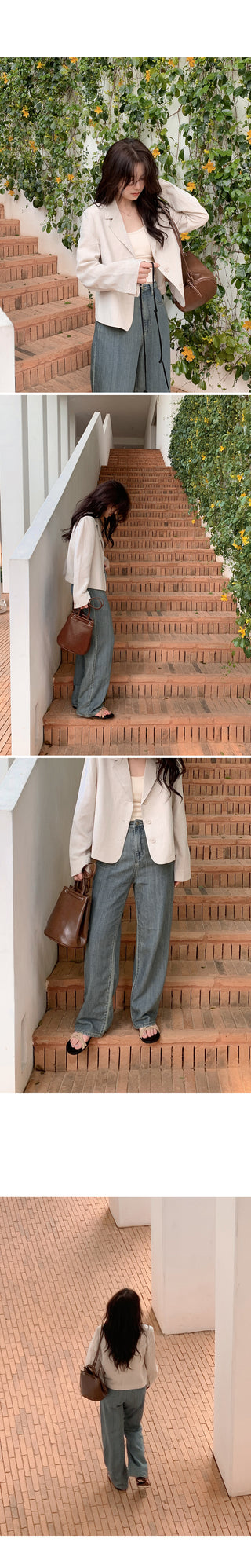 (basic/long) Vintage Summer Denim Pants - 4 sizes