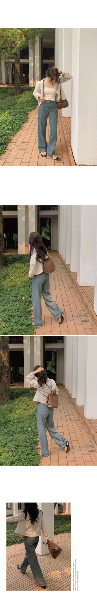 (basic/long) Vintage Summer Denim Pants - 4 sizes