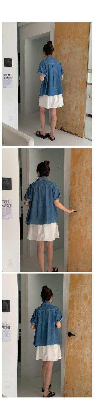 Summer denim shirt (2 colors)