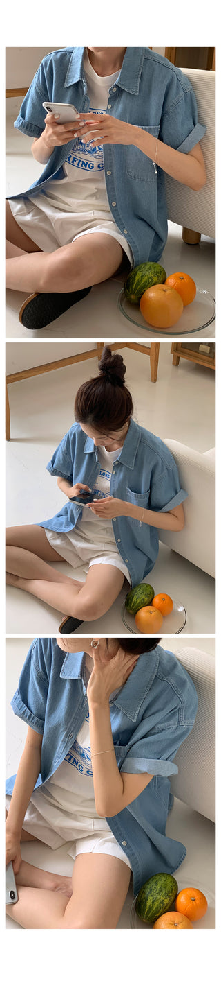 Summer denim shirt (2 colors)