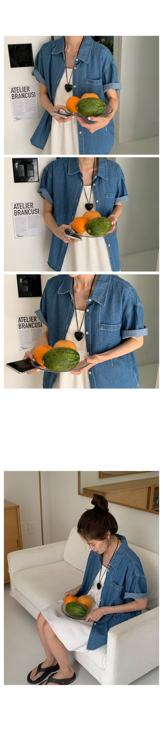 Summer denim shirt (2 colors)