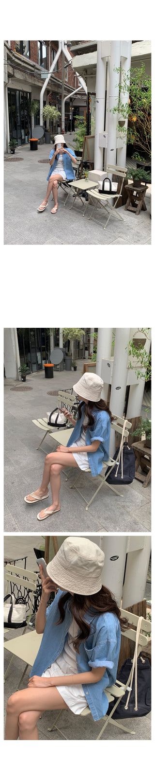 Summer denim shirt (2 colors)