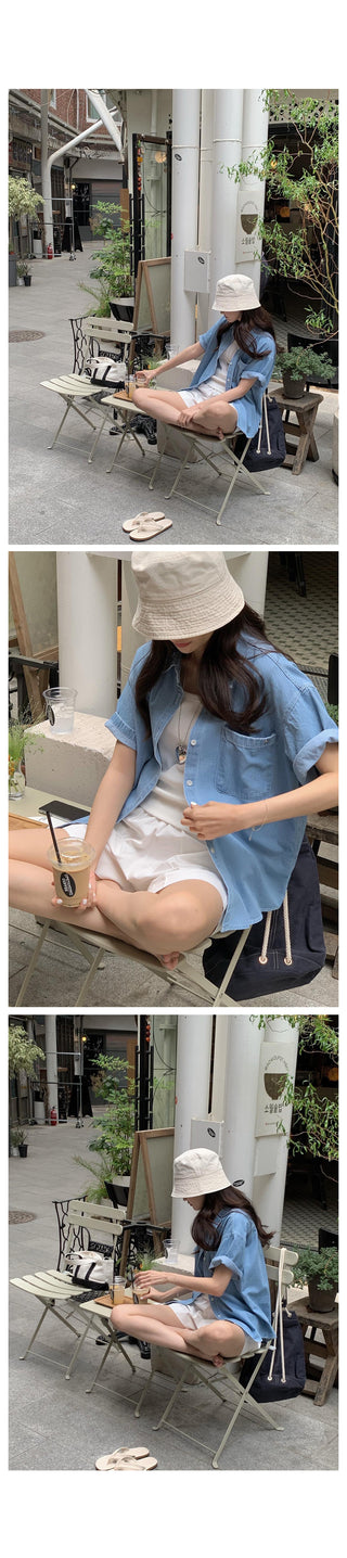 Summer denim shirt (2 colors)