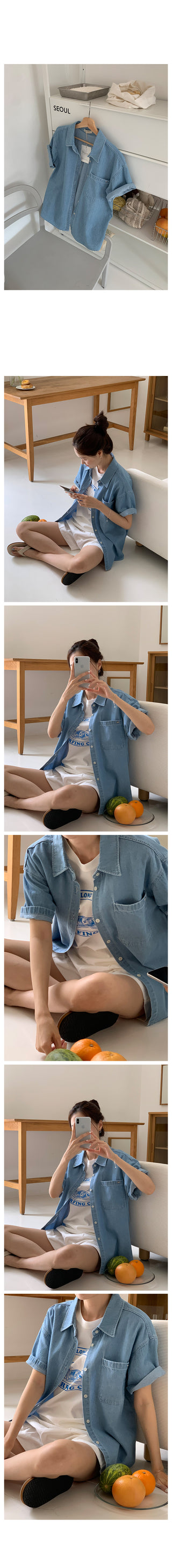 Summer denim shirt (2 colors)